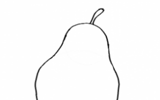 Как нарисовать грушу?